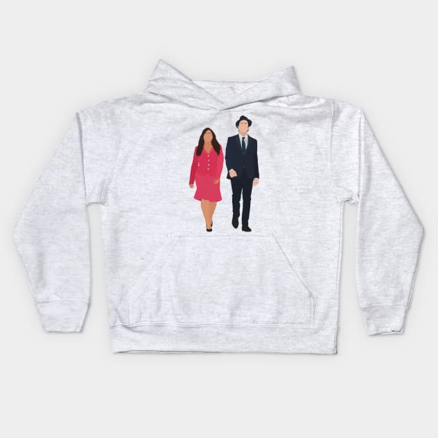 Superstore Amy and Jonah Walk Suit Fan Art Kids Hoodie by senaeksi